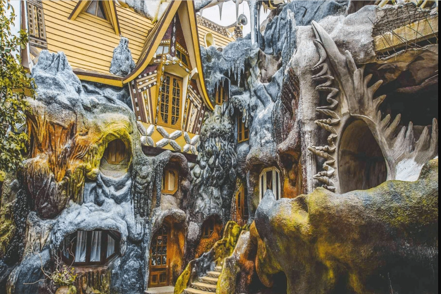 Day Tour | Langbiang Mountain, Datanla Waterfall & Crazy House Tour from Da Lat