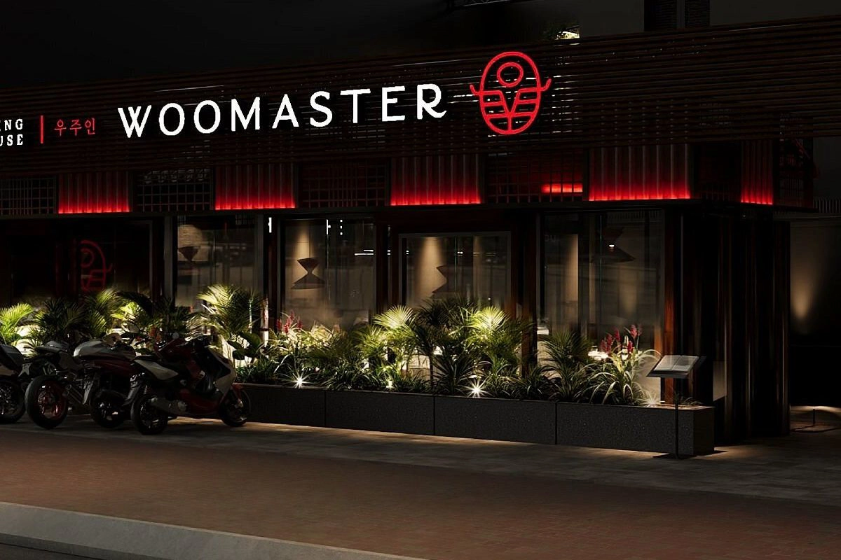Dry-aged Korean beef prepared for grilling at WOOMASTER