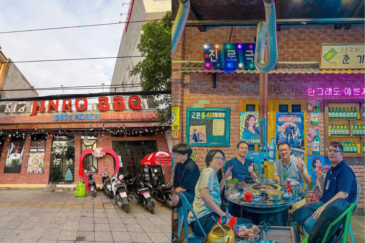 Lively Korean street-style grilling inside Hanoi Old Quarter