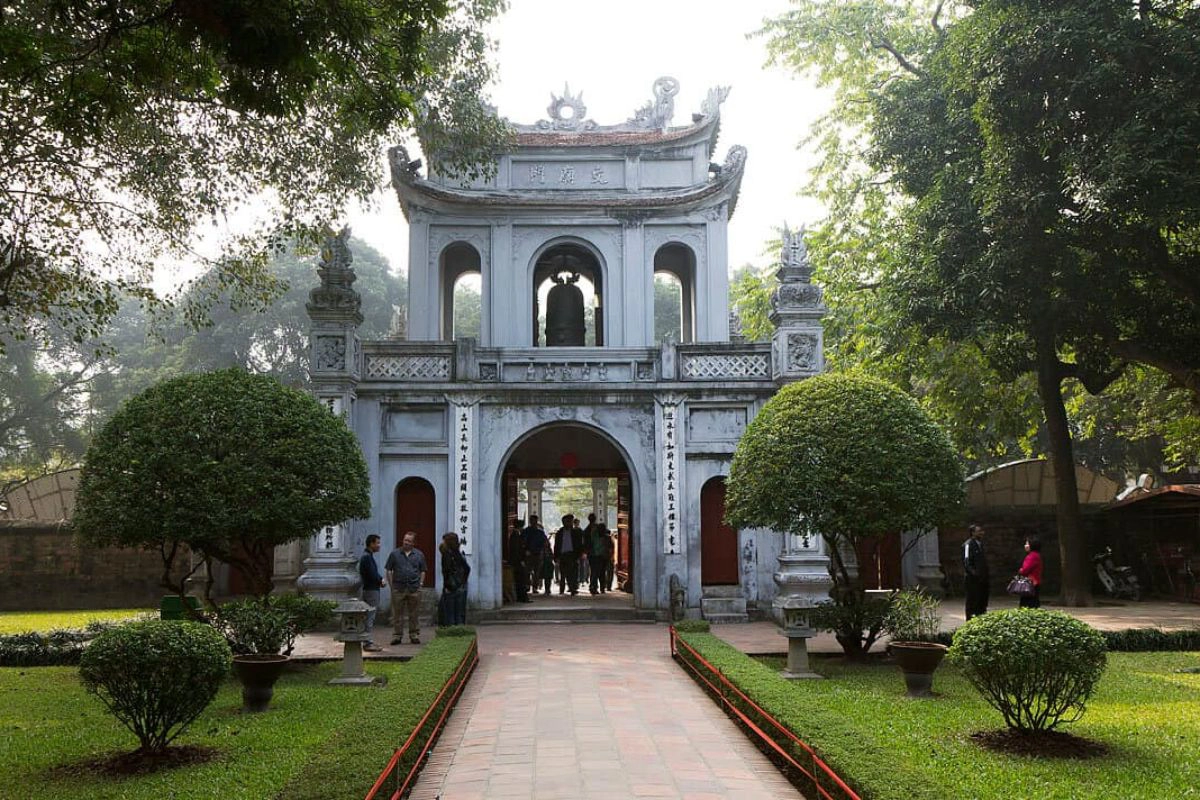 The Temple of Literature is highly enjoyable to explore under mild winter sunshine