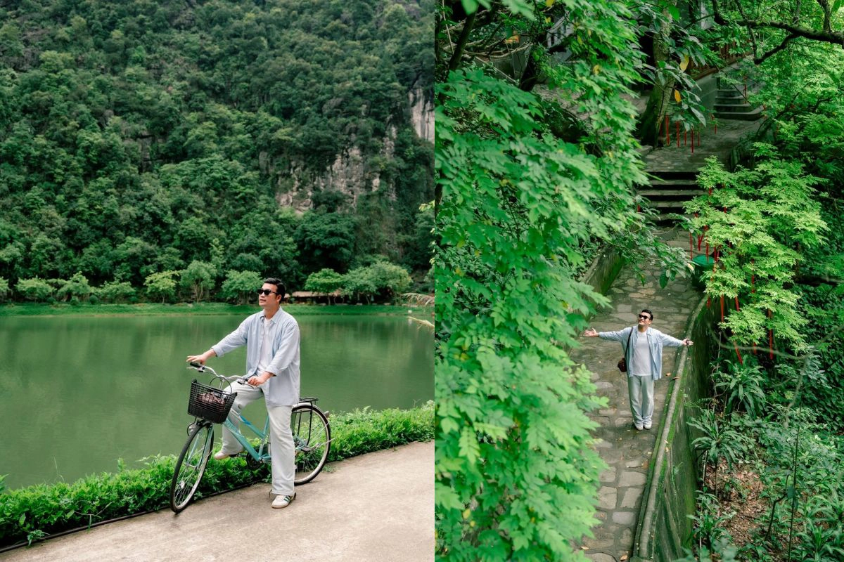 Cycling from Hoa Lu to Trang An combines history and scenery