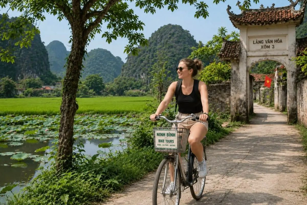The full-day route connects Ninh Binh’s major scenic attractions