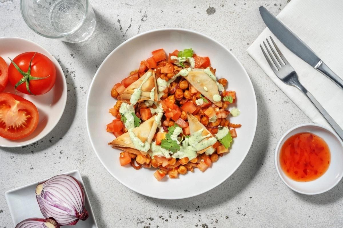 Crispy Samosa Chaat