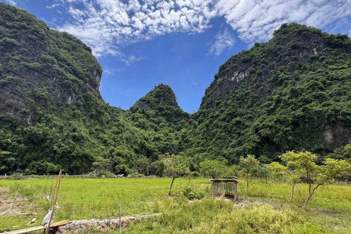 Beautiful natural landscape of Dundj Valley duck farm