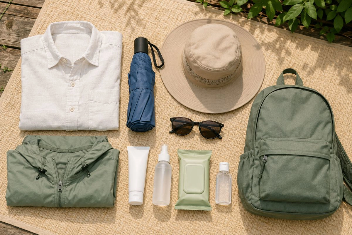 Essential travel accessories for a comfortable and safe outdoor trip