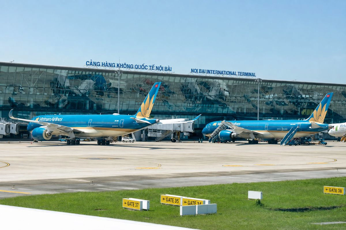 Noi Bai offers the broadest flight network in northern Vietnam