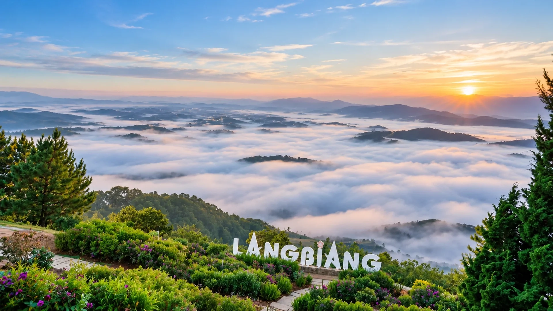 Day Tour | Langbiang Mountain, Datanla Waterfall & Crazy House Tour from Da Lat