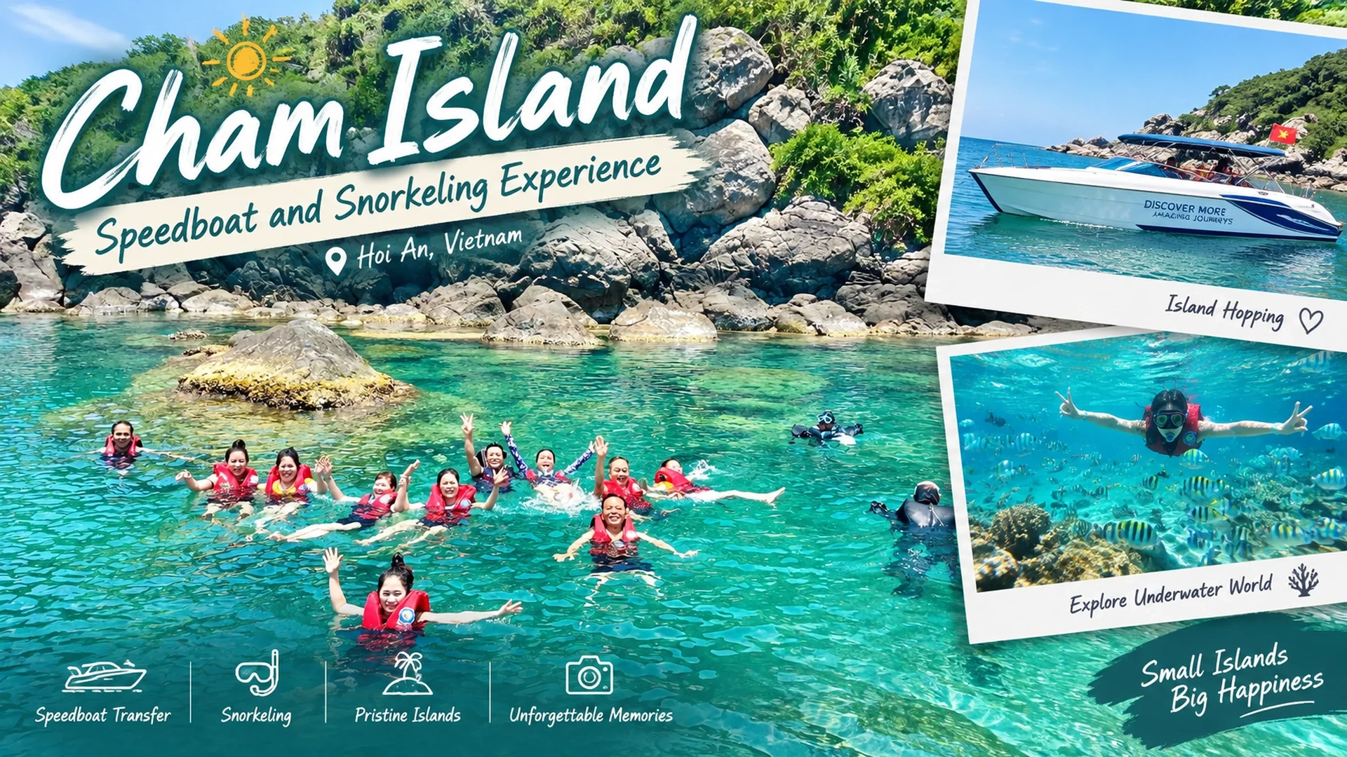 Day Tour | Cham Island Speedboat and Snorkeling Experience depart from Da Nang