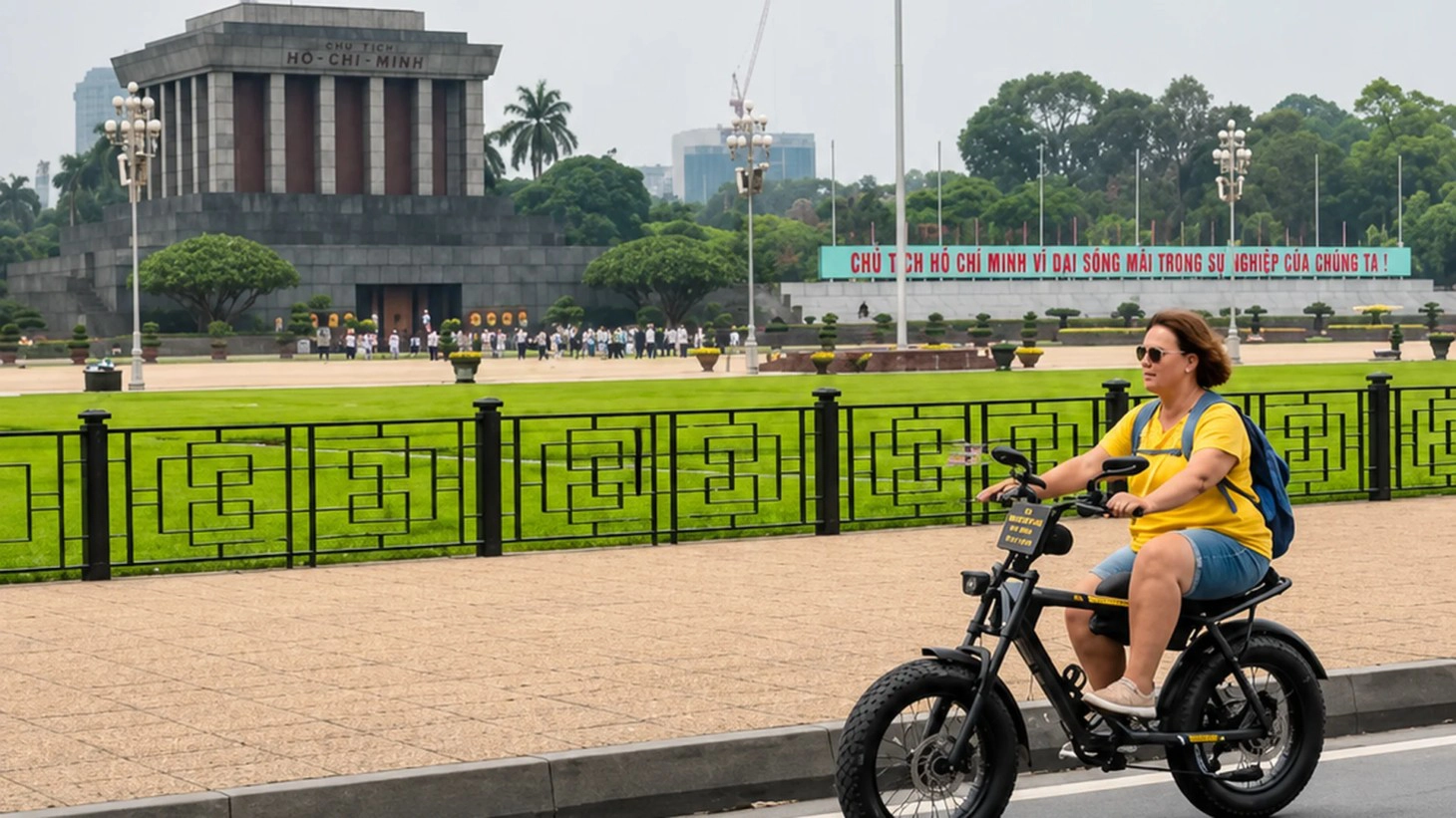 Day Tour | Hanoi Self Ride E-bike City tour: Lakes, Riverside & Hidden Gems