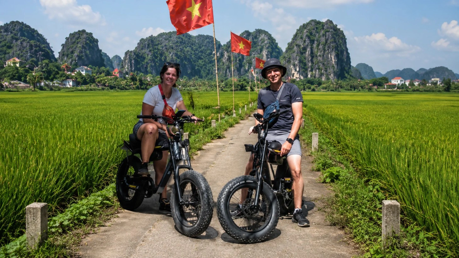 Day Tour | Hanoi Self Ride E-bike City tour: Lakes, Riverside & Hidden Gems