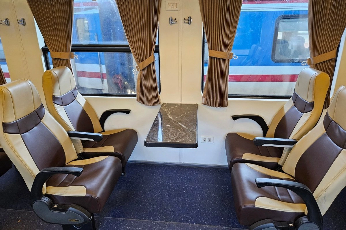 Northbound train from Saigon to Da Nang