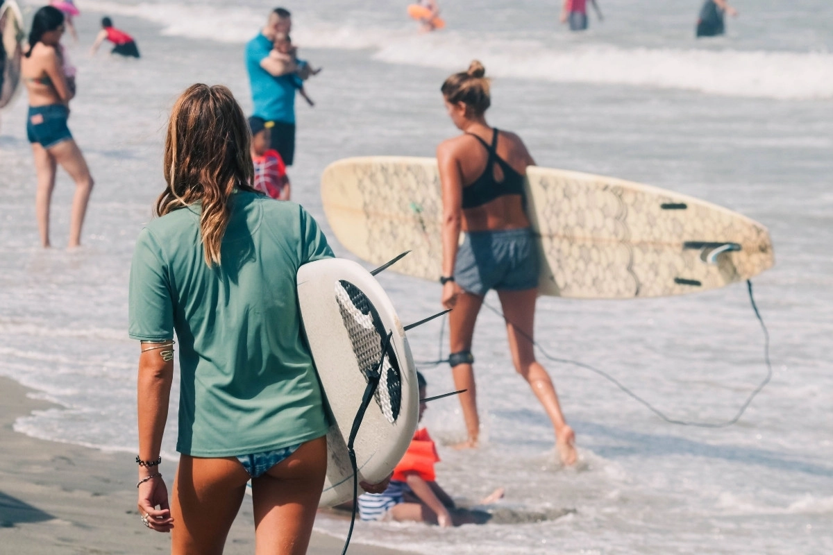 Surf lessons and board rentals 