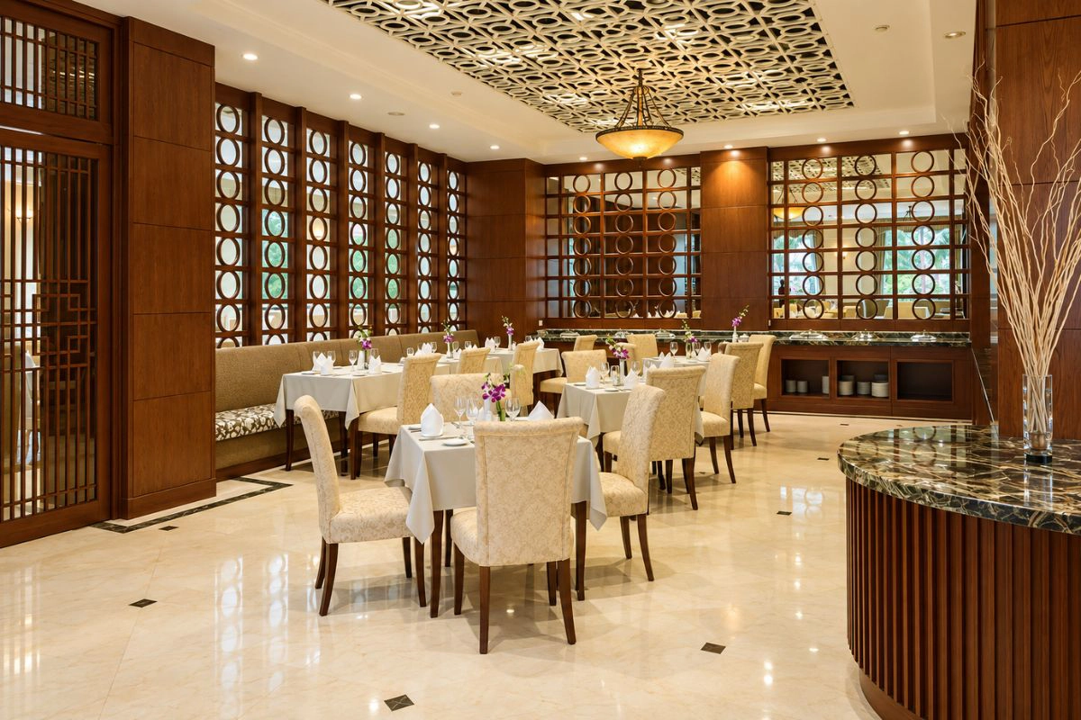 Private rooms at Chau Giang suit family gatherings and hosted dinners