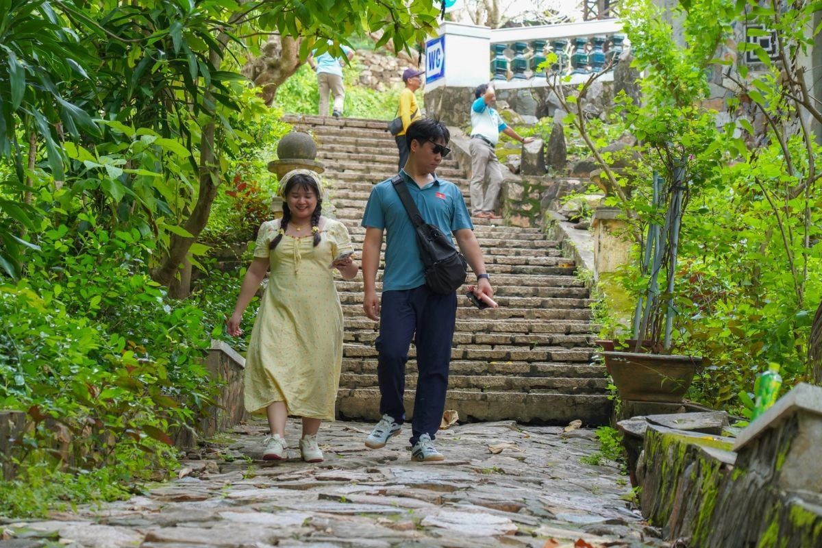 Comfortable shoes make exploring the palace grounds and stairways easier 
