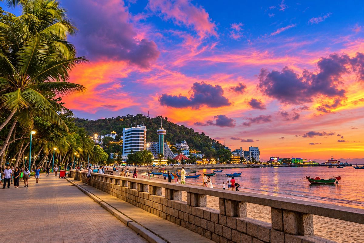 Front Beach Vung Tau: Sunset, Waterfront & Travel Guide