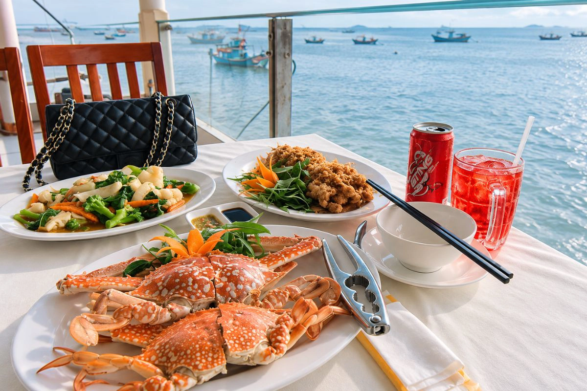 Seaside dining combines fresh seafood with Vung Tau’s coastal atmosphere