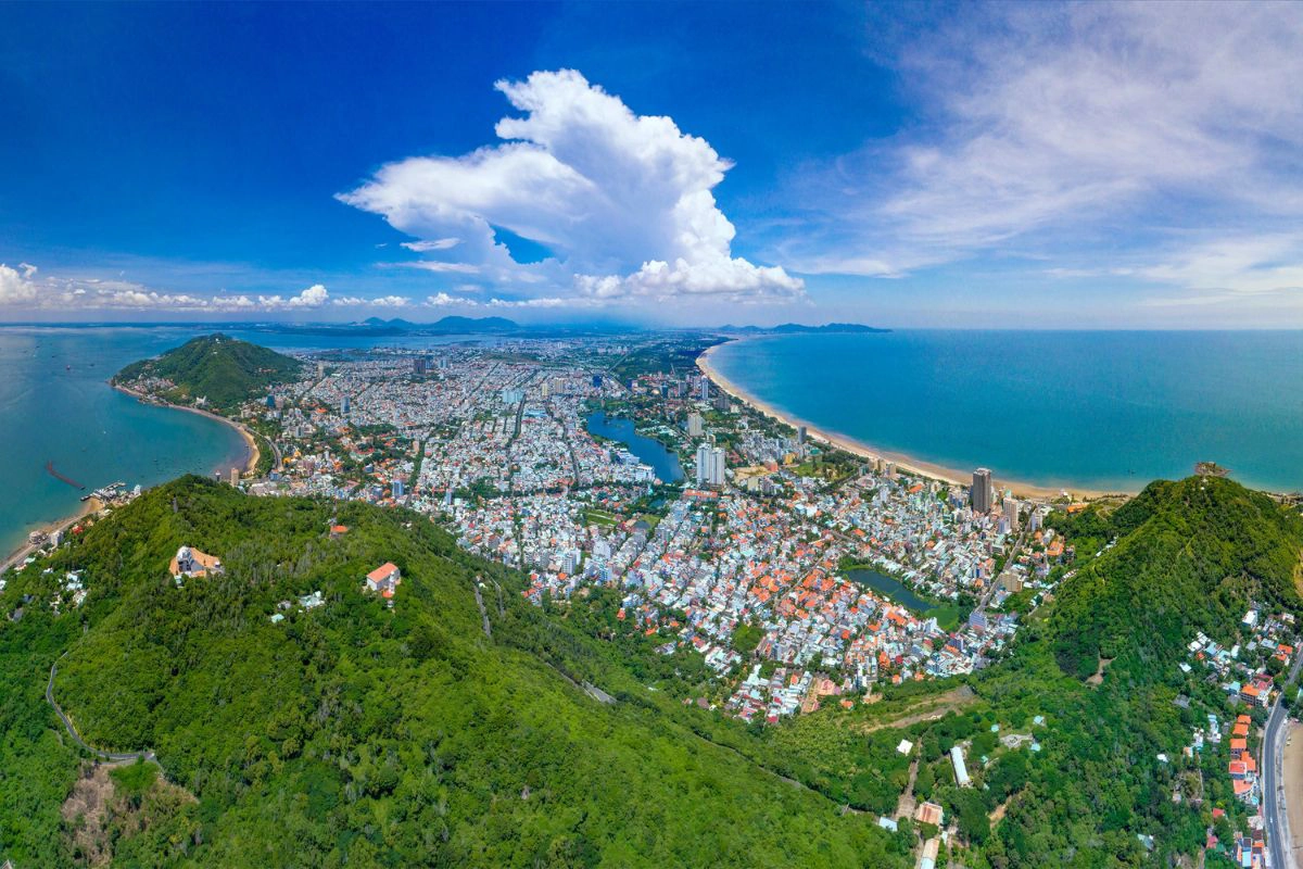 Vung Tau lies on a peninsula along Southern Vietnam’s coast