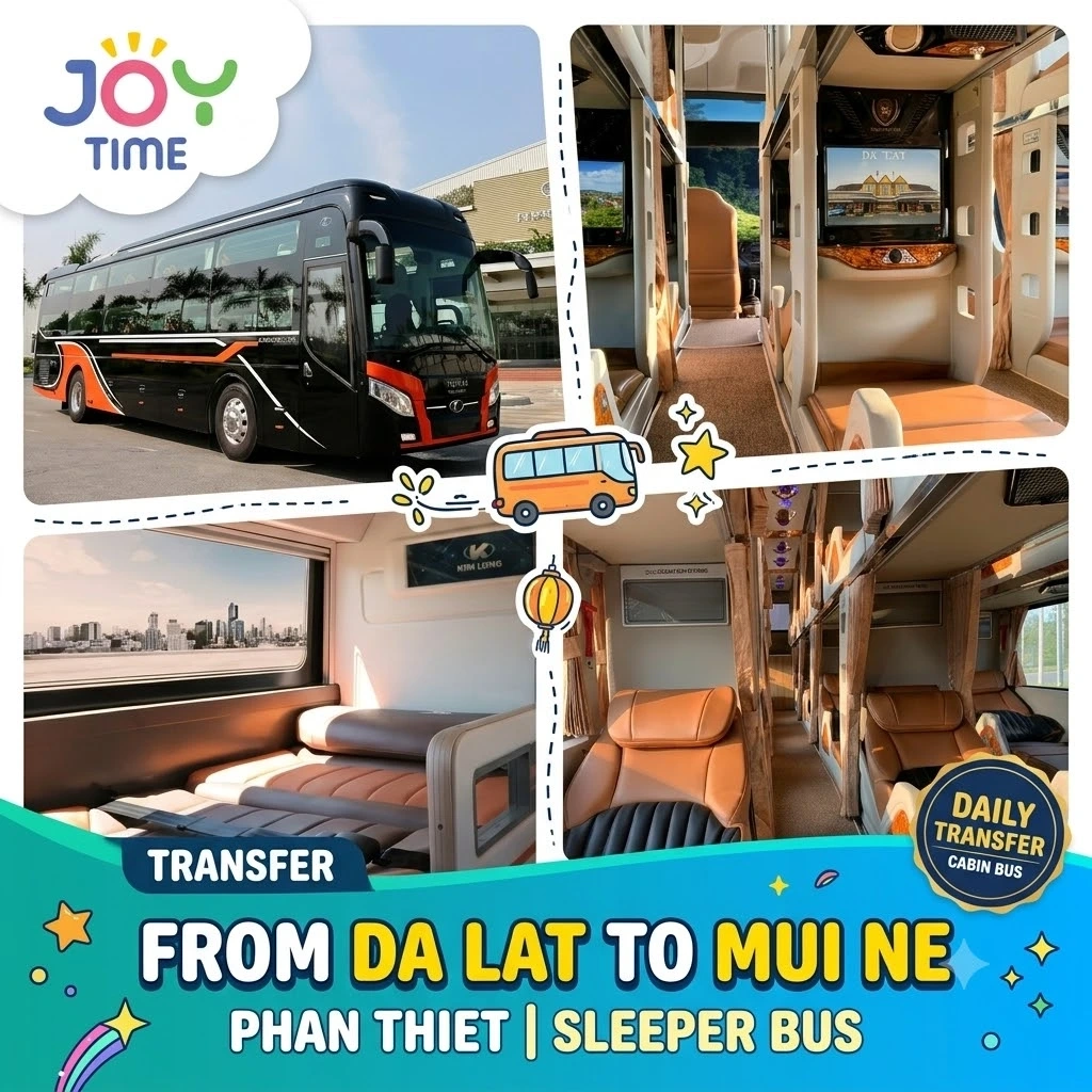 Transfer from Da Lat to Mui Ne - Phan Thiet | Sleeper Bus
